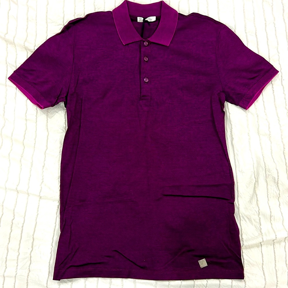 Versace Collection Purple Polo Shirt - S